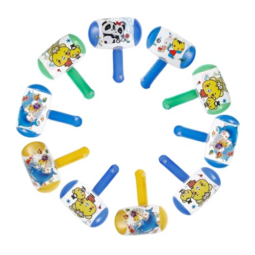 Toddmomy 10Stücke Aufblasbare Hämmer mit Geräusch Lustiges für Partys und Outdoor Aktivitäten Zufällige Farben mit Eingebauter Pfeife und Glocke Toddmomy 10Stücke Aufblasbare Hämmer mit Geräusch Lustiges für Partys und Outdoor Aktivitäten Zufällige Farben mit Eingebauter Pfeife und Glocke von Toddmomy