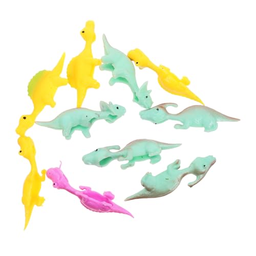 Toddmomy 10Stücke Dehnbare Dinosaurier Spielzeuge Lustige Finger Spielzeuge für Hochwertiges TPR Material und Langlebig Partys und Mitgebsel von Toddmomy