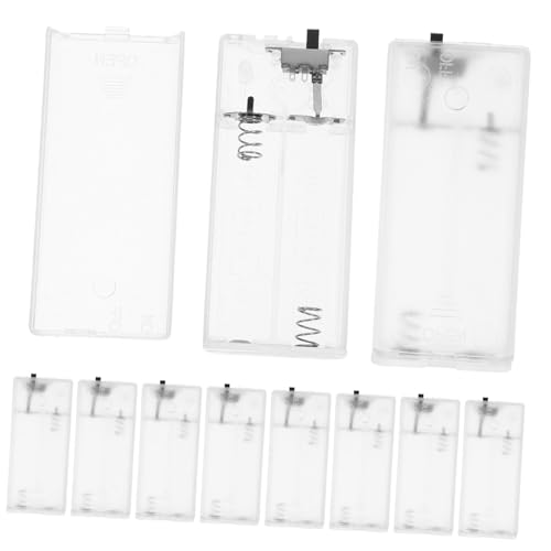 Toddmomy 10stücke Teiliges Batteriehalter Für Lichterketten Kunststoff Batteriebox Für Aa-batterien Ersatz Batteriehalter Transparent Und Kompakt Für Innen Außenbereich von Toddmomy