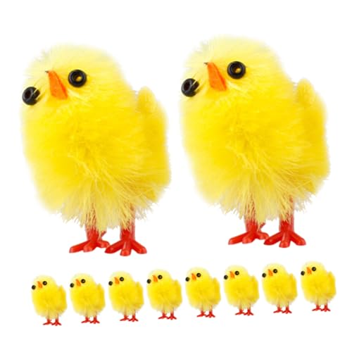 Toddmomy 10Stücke Küken Dekofiguren für Ostern Realistische Kunststoffeier zur Tischdekoration für Festlichkeiten Osterkörbe und DIY Landschaften Toddmomy 10Stücke Küken Dekofiguren für Ostern Realistische Kunststoffeier zur Tischdekoration für Festlichkeiten Osterkörbe und DIY Landschaften von Toddmomy