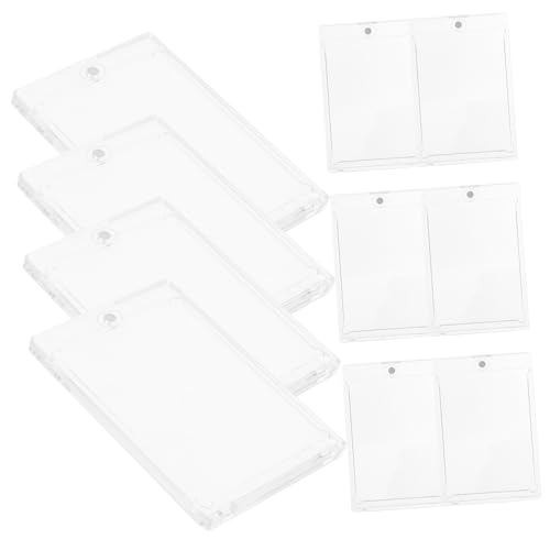 Toddmomy 10Stücke Magnetische Kartenvitrinen Transparente Schutzhüllen für Sammelkarten UV Beständige Hartkartenschutz mit Magnetverschluss für Spielkarten und Visitenkarten von Toddmomy