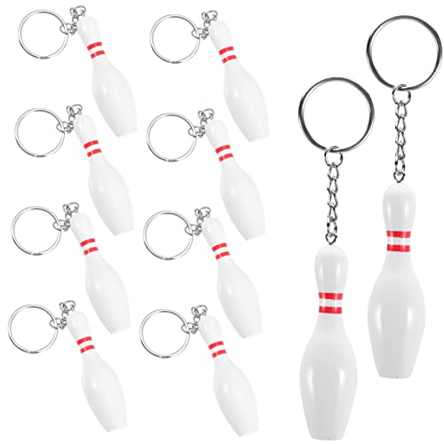 Toddmomy 10Stücke Mini Bowling Schlüsselanhänger Exquisite Sportschlüsselanhänger Für Sportveranstaltungen Und Souvenirs Für Freunde Und Familie Farbenfrohes Design Langlebig von Toddmomy