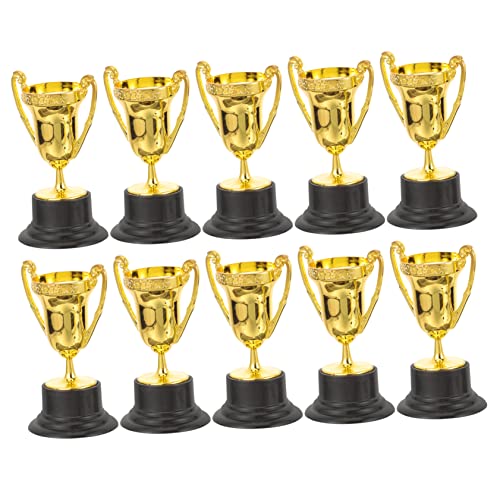Toddmomy 10Stücke Mini Trophäen aus Kunststoff Goldene Auszeichnungen für Sportwettbewerbe Schulveranstaltungen und Talentshows Dekoration Toddmomy 10Stücke Mini Trophäen aus Kunststoff Goldene Auszeichnungen für Sportwettbewerbe Schulveranstaltungen und Talentshows Dekoration von Toddmomy