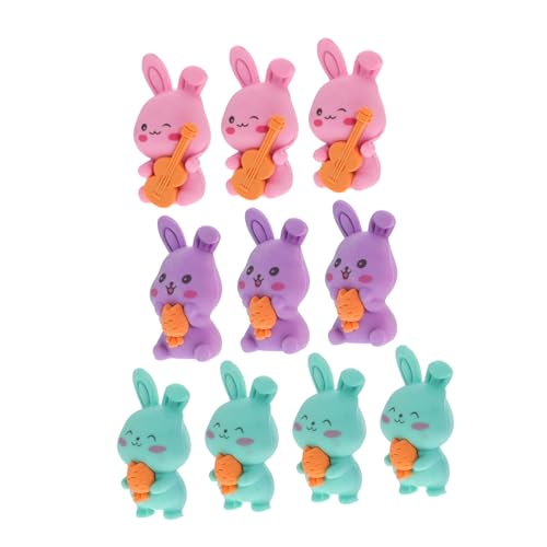 Toddmomy 10pcs Kreative Niedliche Cartoon -kaninchen -radiergummi -vorräte Für Mädchen Klassenzimmerpreise Und Party Bevorzugen Kawaii Bunny Shape Eraser Für Studenten von Toddmomy