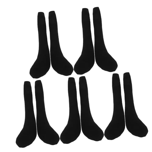 Toddmomy 10stücke Teiliges Schwarzen Puppenbeinen Für -Kleidung Weiche Plüschbeine Für Babypuppen Und Kreative Bastelprojekte von Toddmomy