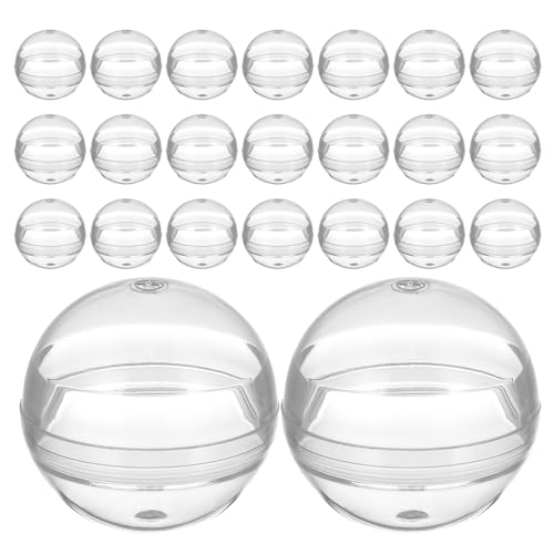 Toddmomy 110 Stück Kapseln für Verkaufsautomaten – durchsichtige, zu öffnende, transparente runde Kugeln aus Kunststoff, lose zur Aufbewahrung von Spielzeug – leere Bastel-Preiskugeln zur von Toddmomy