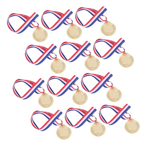Toddmomy 12 Stück Medaillen für Wettkämpfe Sportmedaillen Gold mit Band für Schulwettbewerbe und Sportveranstaltungen Toddmomy 12 Stück Medaillen für Wettkämpfe Sportmedaillen Gold mit Band für Schulwettbewerbe und Sportveranstaltungen von Toddmomy