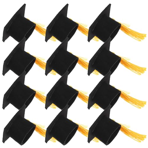 Toddmomy 12 Stück Mini Graduation Cap Cake Topper Dekorative Abschlussfeier Cupcake Picks für Kreative Tortendekorationen mit Gelben Quasten für Schulabschlüsse und Partys Toddmomy 12 Stück Mini Graduation Cap Cake Topper Dekorative Abschlussfeier Cupcake Picks für Kreative Tortendekorationen mit Gelben Quasten für Schulabschlüsse und Partys von Toddmomy
