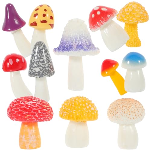 Toddmomy 12 Stück Miniatur Deko Mushrooms aus Harz Realistische Bonsai Pilze für Micro Landschaften Garten und Tischdekoration Langlebige und Platzsparende Ornamente Toddmomy 12 Stück Miniatur Deko Mushrooms aus Harz Realistische Bonsai Pilze für Micro Landschaften Garten und Tischdekoration Langlebige und Platzsparende Ornamente von Toddmomy