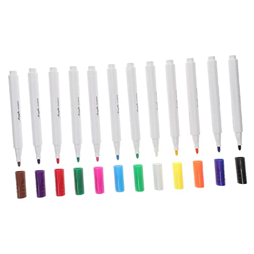 Toddmomy 12 Stück Teiliges Acrylfarbe Marker Set mit Farben Spitze Langlebig und Ergonomisch für Malen Schreiben Scrapbooking und DIY Kunstprojekte von Toddmomy