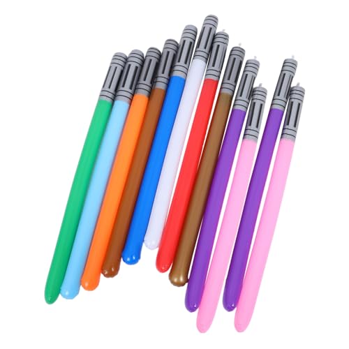 Toddmomy 12 Stück Teiliges Aufblasbare Schwerter für Kinderparty Sichere Leichte mit Weichen Kanten Schnelle Befüllung für Geburtstagsfeiern Rollenspiele und Partyspiele Drinnen Draußen von Toddmomy