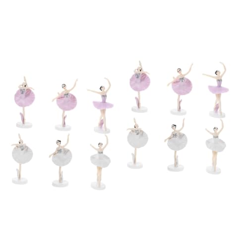 Toddmomy 12 Stück Teiliges Ballerina Cake Topper mit Sockel Farblich Gemischt und Weiß Wiederverwendbare Kunststoff Tortendeko für Geburtstagstorten und Partydekoration Toddmomy 12 Stück Teiliges Ballerina Cake Topper mit Sockel Farblich Gemischt und Weiß Wiederverwendbare Kunststoff Tortendeko für Geburtstagstorten und Partydekoration von Toddmomy