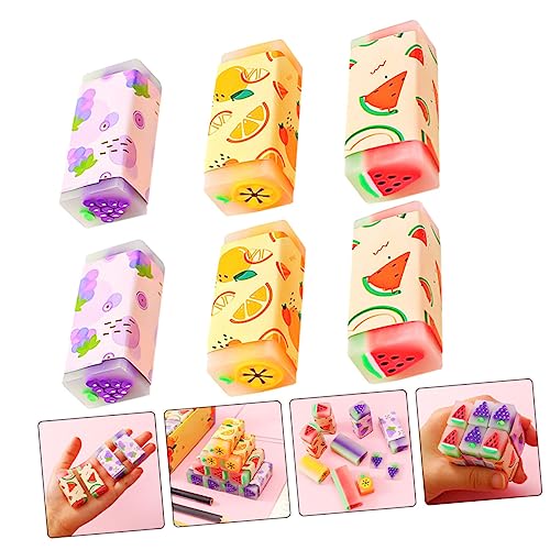 Toddmomy 12 Stück Teiliges Frucht Radiergummi für Schüler Tragbar Klein und Leicht Kreatives Cartoon Design Sicher und Praktisch als Lernzubehör und Toddmomy 12 Stück Teiliges Frucht Radiergummi für Schüler Tragbar Klein und Leicht Kreatives Cartoon Design Sicher und Praktisch als Lernzubehör und von Toddmomy