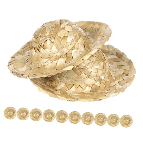 Toddmomy 12 Stück Teiliges Handgewebte Mini Strohhüte Atmungsaktive Leichte Puppenhüte für DIY Bastelprojekte Vielseitig Kompatibel mit Puppenhaus Dekoration und Sombrero Stil Toddmomy 12 Stück Teiliges Handgewebte Mini Strohhüte Atmungsaktive Leichte Puppenhüte für DIY Bastelprojekte Vielseitig Kompatibel mit Puppenhaus Dekoration und Sombrero Stil von Toddmomy
