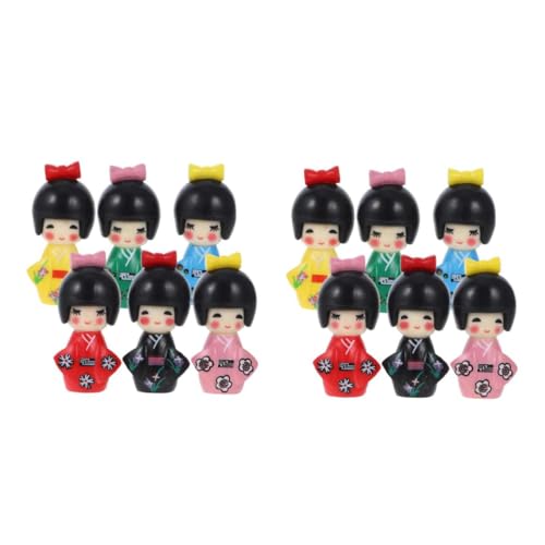 Toddmomy 12 Stück Teiliges Japanische Kimono Puppenfigur aus PVC Traditionelle Tischdekoration für Zuhause und Büro Handgefertigt für Fotografie Toddmomy 12 Stück Teiliges Japanische Kimono Puppenfigur aus PVC Traditionelle Tischdekoration für Zuhause und Büro Handgefertigt für Fotografie von Toddmomy