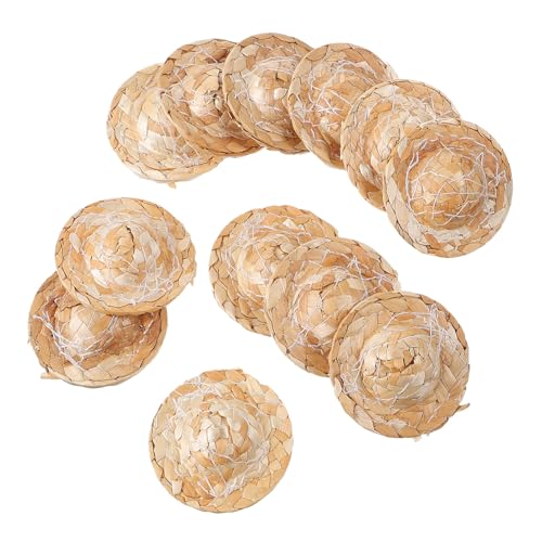 Toddmomy 12 Stück Teiliges Mini Strohhüte Handgefertigt Geflochtene Puppenhüte für DIY Basteln Puppenzubehör Partydekoration Geeignet für Puppen und Kuscheltiere Toddmomy 12 Stück Teiliges Mini Strohhüte Handgefertigt Geflochtene Puppenhüte für DIY Basteln Puppenzubehör Partydekoration Geeignet für Puppen und Kuscheltiere von Toddmomy