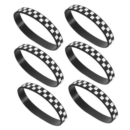 Toddmomy 12 Stück Teiliges Themen Silikonarmband Karomuster für Sportveranstaltungen Partys und für Teams und Spieler Toddmomy 12 Stück Teiliges Themen Silikonarmband Karomuster für Sportveranstaltungen Partys und für Teams und Spieler von Toddmomy