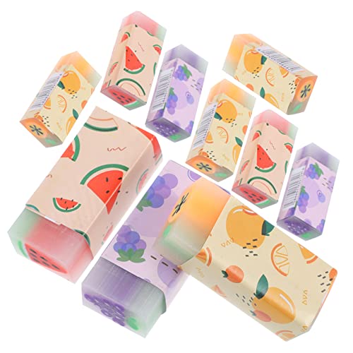Toddmomy 12Stücke Fruchtgummi Radiergummis für Niedliche Cartoon Radiergummis Obstform als Schulsachen und für Kleine Schüler von Toddmomy
