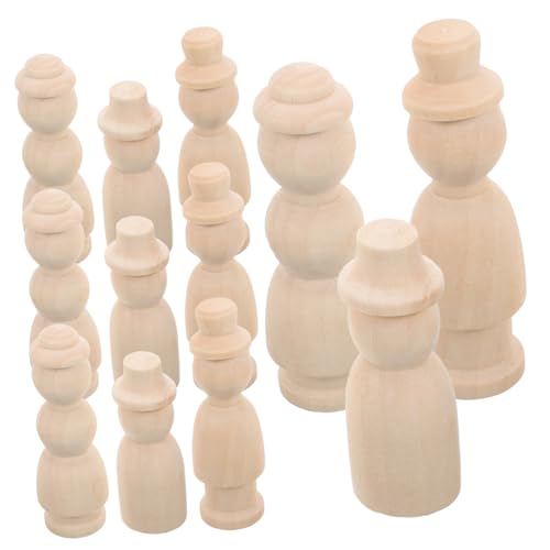Toddmomy 12Stücke Holzfiguren zum Bemalen DIY Holzpflock Menschen Kreative Bastelsets für Unvollendete Holzpuppen für Dekoration und Spielzeuggestaltung Vielseitig Einsetzbar Toddmomy 12Stücke Holzfiguren zum Bemalen DIY Holzpflock Menschen Kreative Bastelsets für Unvollendete Holzpuppen für Dekoration und Spielzeuggestaltung Vielseitig Einsetzbar von Toddmomy