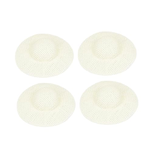 Toddmomy 12Stücke Puppenhüte aus Papier und Stoff DIY Dekoration für Puppen Mini Hüte mit Breiter Krempe für Bastelprojekte und Spielzeugzubehör von Toddmomy