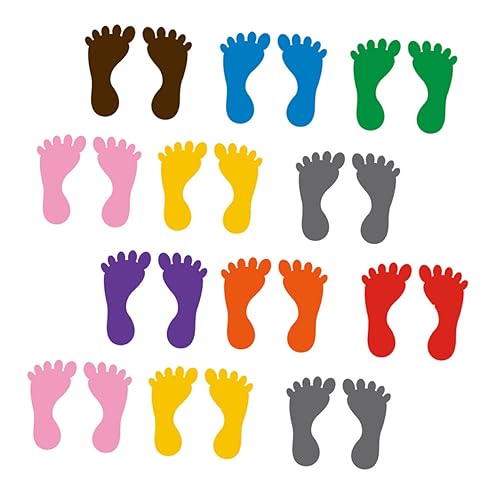 Toddmomy 12paare Bunte Fußabdruck-Aufkleber Für Boden PVC Sticker Für Kindergarten-Dekoration Richtungsanzeiger Für Junge Mädchen Und Schüler in Bunten Farben Toddmomy 12paare Bunte Fußabdruck-Aufkleber Für Boden PVC Sticker Für Kindergarten-Dekoration Richtungsanzeiger Für Junge Mädchen Und Schüler in Bunten Farben von Toddmomy