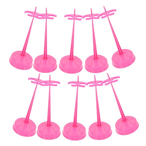 Toddmomy 15 Stück Teiliges Puppenständer aus Robustem Kunststoff Verstellbarer Puppenhalter mit Sicherem Griff Stabiler Puppen Display Ständer für Puppen und Figuren Transparent für von Toddmomy
