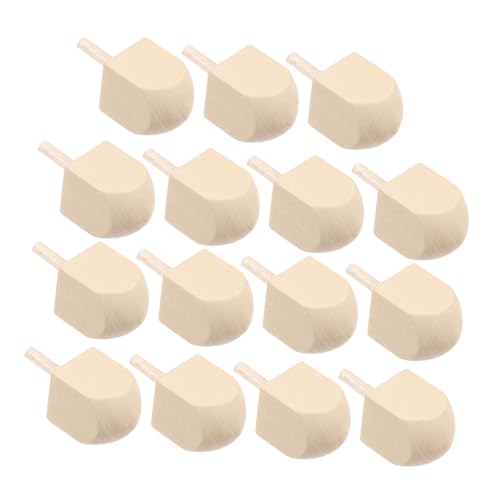 Toddmomy 15stücke Teiliges Unbemalter Holz-Dreidel Für Chanukka Bastelset Zum Dekorieren Für Erwachsene Fördert Kreativität Und Konzentration von Toddmomy