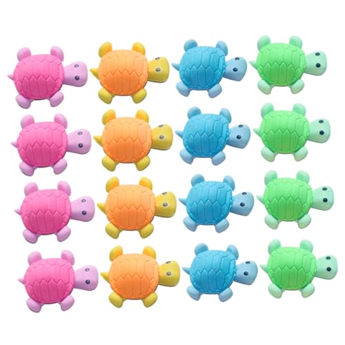 Toddmomy 18 Stück Teiliges Schildkröten radiergummis für Niedliches Cartoon design Farbenfrohe Schulradiergummis Praktisch und Langlebig als und Mitgebsel für Schüler Zufällige Farbe von Toddmomy