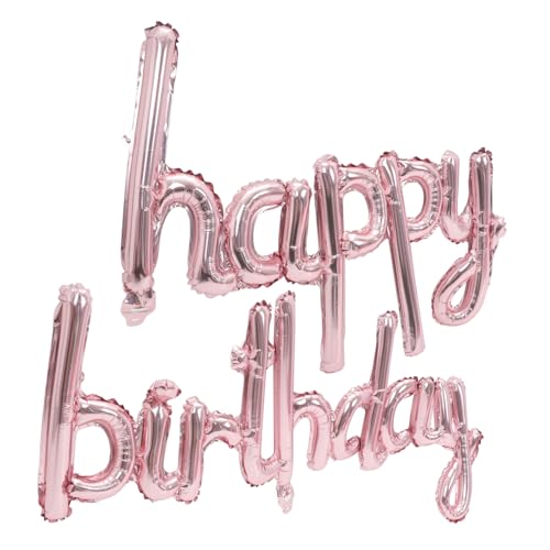 Toddmomy 1Satz Happy Birthday Folienballons Partydekoration für Luftballons Roségold Einfach Aufzuhängen für Geburtstagsfeiern Jubiläen und Festliche Anlässe von Toddmomy