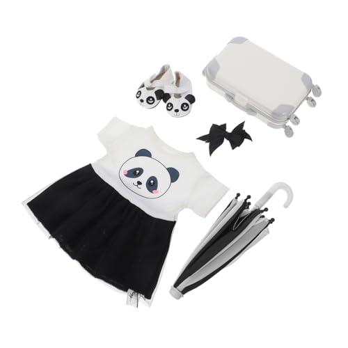 Toddmomy 1Satz Puppen Verkleidungsset mit Koffer Kleidung und Regenschirm Puppenzubehör und Accessoires für Puppen Geschenkauswahl für Besondere Anlässe von Toddmomy