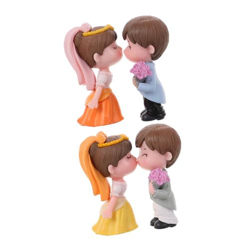 Toddmomy 2 Paare Brautpaar Figuren für Hochzeitstorte Hochzeitstorten Topper mit Romantischen Details Einzigartige Dekoration für Hochzeiten DIY und Toddmomy 2 Paare Brautpaar Figuren für Hochzeitstorte Hochzeitstorten Topper mit Romantischen Details Einzigartige Dekoration für Hochzeiten DIY und von Toddmomy