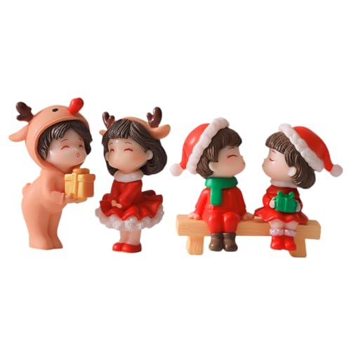 Toddmomy 2 Paare Miniatur Weihnachts Figuren Niedliche Micro Landschaft Modelle Stilvolle Garten und Tischdekoration Verarbeitung Kreative DIY Ornamente für Innen und Außenbereich Toddmomy 2 Paare Miniatur Weihnachts Figuren Niedliche Micro Landschaft Modelle Stilvolle Garten und Tischdekoration Verarbeitung Kreative DIY Ornamente für Innen und Außenbereich von Toddmomy