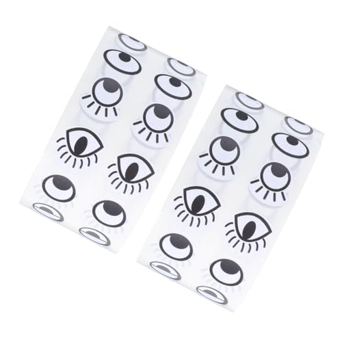 Toddmomy 2 Rollen Große Augen Sticker Selbstklebende Cartoon Augen Aufkleber für DIY Bastelprojekte Sicher und Einfach Anzubringen Kreative Gestaltung für Scrapbooking und Notizbücher von Toddmomy