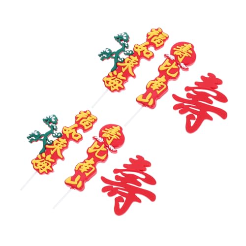 Toddmomy 2 Sätze Traditionelle Chinesische Torten Dekoration für Geburtstagsfeiern Elderen Langlebigkeits für Hochzeitstorten und Desserts Verarbeitung und Festliches Design Toddmomy 2 Sätze Traditionelle Chinesische Torten Dekoration für Geburtstagsfeiern Elderen Langlebigkeits für Hochzeitstorten und Desserts Verarbeitung und Festliches Design von Toddmomy