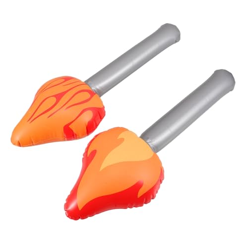 Toddmomy 2 Stück Aufblasbare Fackel Leuchtende Halloween Deko Inflatable Torch für Cosplay Partys und Sportveranstaltungen für Themenfeiern und Kindergeburtstage von Toddmomy