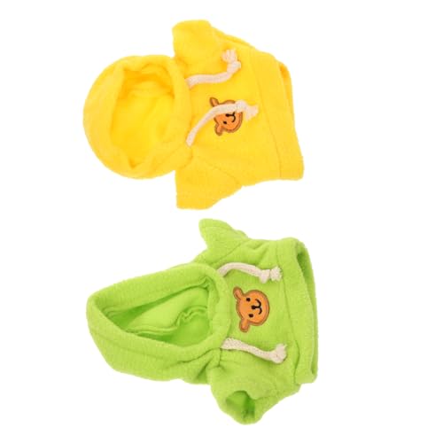 Toddmomy 2 Stück Bear Hoodie Austauschbare Kleidung für Stoffbären Grün und Gelb Niedliche Pullover für Plüschtiere DIY Zubehör für Puppen Toddmomy 2 Stück Bear Hoodie Austauschbare Kleidung für Stoffbären Grün und Gelb Niedliche Pullover für Plüschtiere DIY Zubehör für Puppen von Toddmomy