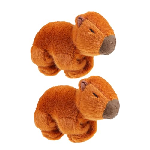 Toddmomy 2 Stück Capybara-Puppe Plüsch-Capybara-Schlagarmband gefüllte Capybara Plüschspielzeug für lustige Capybara Party Dekorationen Capybara süß von Toddmomy
