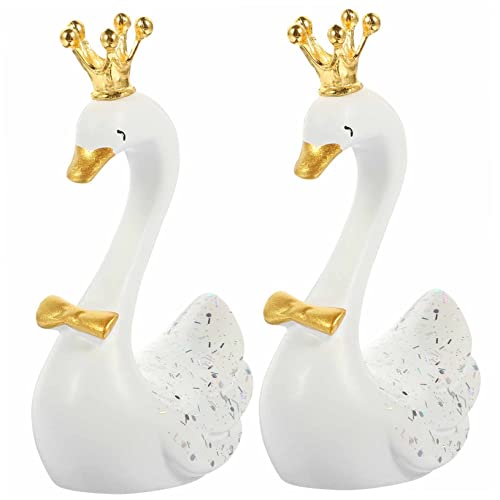 Toddmomy 2 Stück Figuren aus Resin Dekorative Miniatur Schwäne als Cupcake Topper für Festlichkeiten Geburtstagsfeiern und Hochzeiten Weiß mit Krone Toddmomy 2 Stück Figuren aus Resin Dekorative Miniatur Schwäne als Cupcake Topper für Festlichkeiten Geburtstagsfeiern und Hochzeiten Weiß mit Krone von Toddmomy