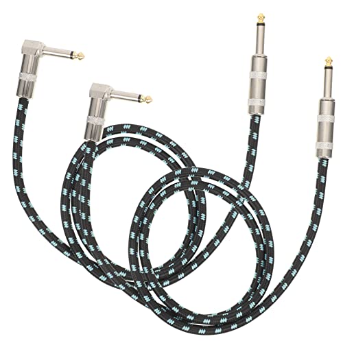 Toddmomy 2 Stück Gitarrenkabel Hochwertige Geflochtene Audio Verbindung für Gitarre Langlebig Geräuschlos für Bühne und Proben von Toddmomy