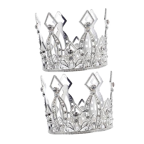 Toddmomy 2 Stück Kronen Tortenaufsatz Elegante Dekoration für Kindergeburtstage Mini Krone für Kuchen für Partys und Besondere Anlässe Silberne Backdeko Toddmomy 2 Stück Kronen Tortenaufsatz Elegante Dekoration für Kindergeburtstage Mini Krone für Kuchen für Partys und Besondere Anlässe Silberne Backdeko von Toddmomy