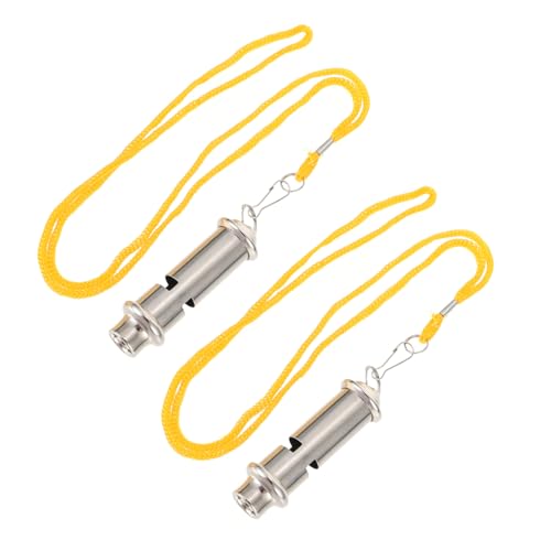 Toddmomy 2 Stück Metallpfeifen für Sport und Notfälle Laute Schiedsrichter Trillerpfeifen mit Schlüsselanhänger für Outdoor Aktivitäten Hundetraining und Wettkämpfe für Trainer Toddmomy 2 Stück Metallpfeifen für Sport und Notfälle Laute Schiedsrichter Trillerpfeifen mit Schlüsselanhänger für Outdoor Aktivitäten Hundetraining und Wettkämpfe für Trainer von Toddmomy