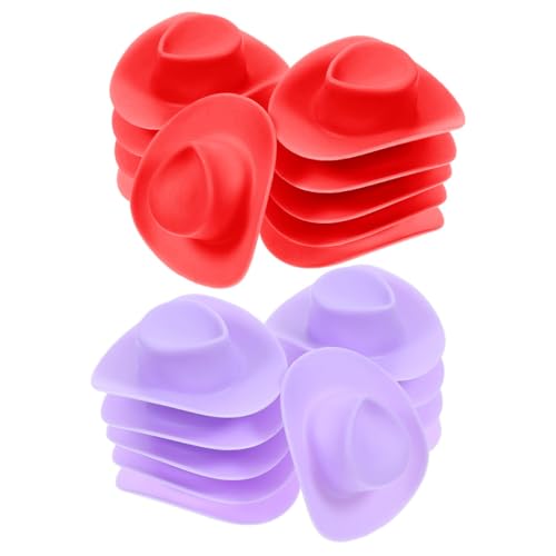 Toddmomy 20 Stck. Cowboyhutspielzeug winzig Dekorationen Miniatur klein Hut für Puppe dekorative Minihüte Puppenhüte Puppen Minihüte dekorativer Minihut Puppenhut Plastik von Toddmomy