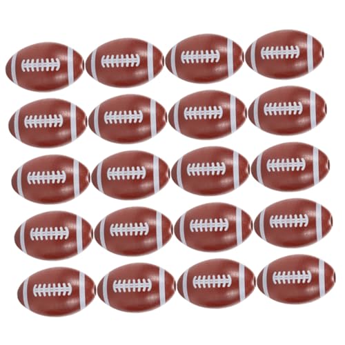 Toddmomy 20 Stück American Football Holzperlen Diy Schmuckperlen Abstandshalter für Armbänder und Ohrringe für Handarbeiten und Bastelprojekte von Toddmomy
