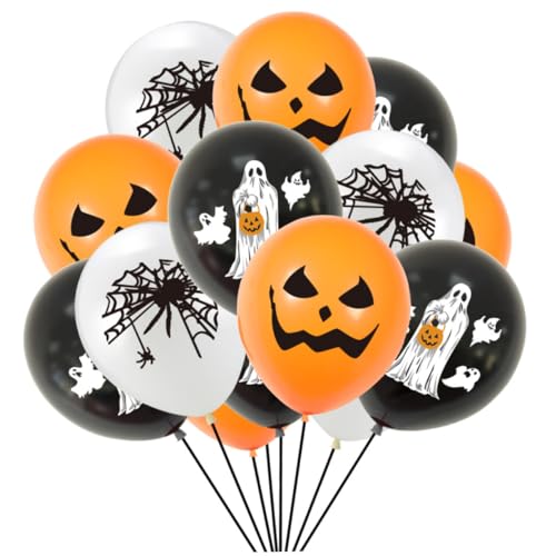 Toddmomy 20 Stück Halloween-ballon Ö Party 12-zoll-ballon Ballonanzug Bedruckter Luftballon Emulsion von Toddmomy