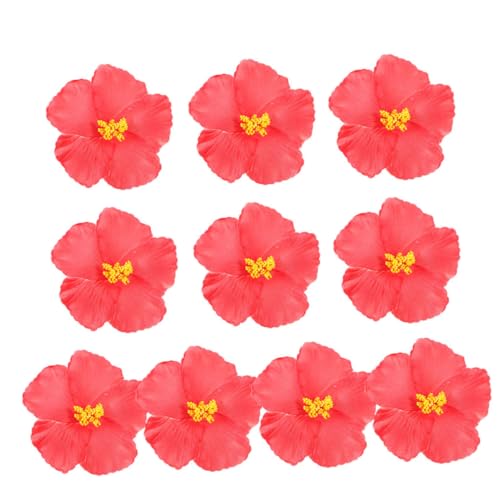 Toddmomy 20 Stück Künstliche Hibiskusblüten Hibiskusblüten Kunstblumen Für Haare Hibiskusblüten Hawaiian Tischdekoration Partydekoration Hawaiian Künstliche Blumen von Toddmomy