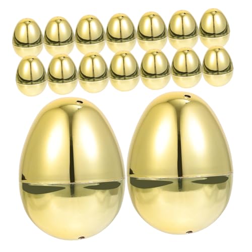 Toddmomy 20 Stück Teiliges Goldene Befüllbare Plastik Ostereier Dekorative Osterparty Deko Vielseitige Geschenkboxen für Süßigkeiten und Kleine Ostereiersuche Zubehör Toddmomy 20 Stück Teiliges Goldene Befüllbare Plastik Ostereier Dekorative Osterparty Deko Vielseitige Geschenkboxen für Süßigkeiten und Kleine Ostereiersuche Zubehör von Toddmomy