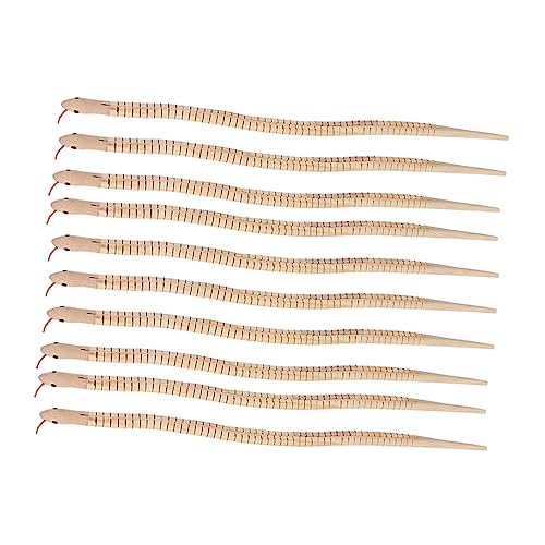 Toddmomy 20 Stück Teiliges Holzschlangen für Flexible Realistische Holzschlangen für Partys und Halloween Dekorationen Sicher und Geruchlos als Mitgebsel Toddmomy 20 Stück Teiliges Holzschlangen für Flexible Realistische Holzschlangen für Partys und Halloween Dekorationen Sicher und Geruchlos als Mitgebsel von Toddmomy