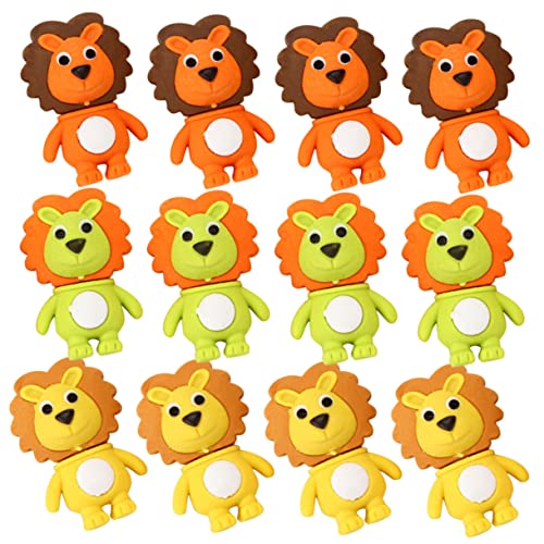Toddmomy 20 Stück Teiliges Kleine Niedliche Radiergummis für Buntes Cartoon Tiermotiv Praktische Schreibfehlerkorrektur Geeignet für Schule Partygeschenke und Lernförderung Zufällige Farbe von Toddmomy