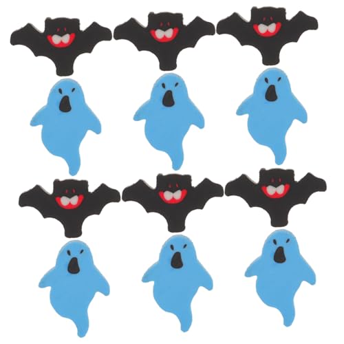 Toddmomy 200 Stück Teiliges Halloween Radiergummi mit Niedlichen Gespenst und Fledermaus Motiven Bunte Mini Radiergummis als Schuldekoration und Partygeschenke Praktische Zeichenradierer von Toddmomy