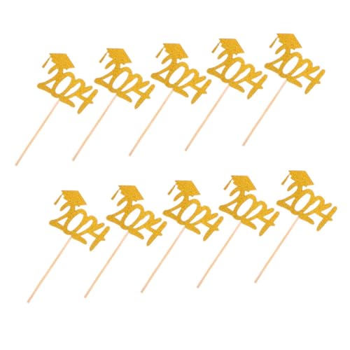 Toddmomy 20Stücke Abschluss Kuchenaufsätze Cupcake Topper Dekorationen Für Abschlussfeier Kuchendekorationen Für Feiern Und Abschluss Dessert Picks von Toddmomy